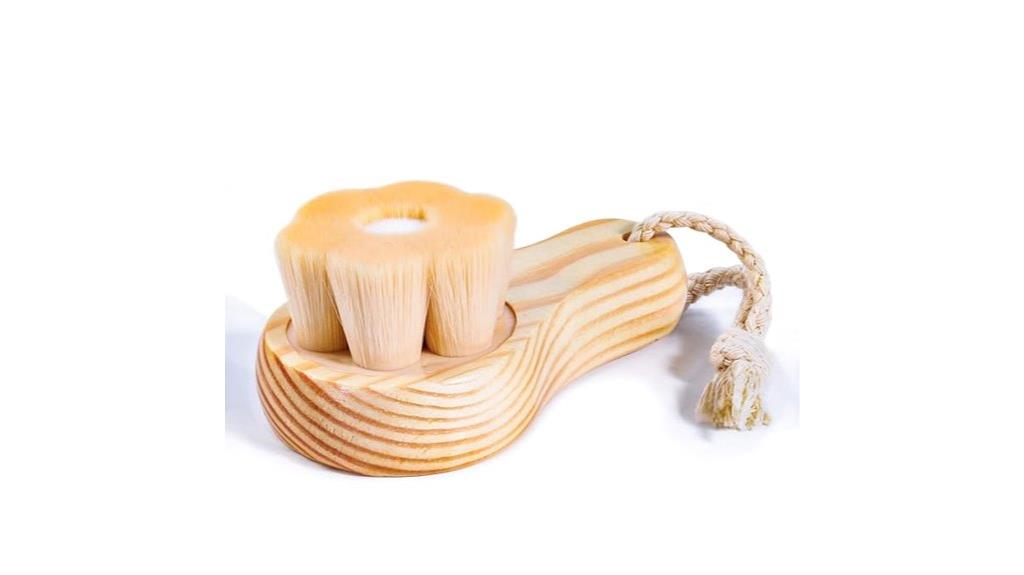 gentle face exfoliation brush