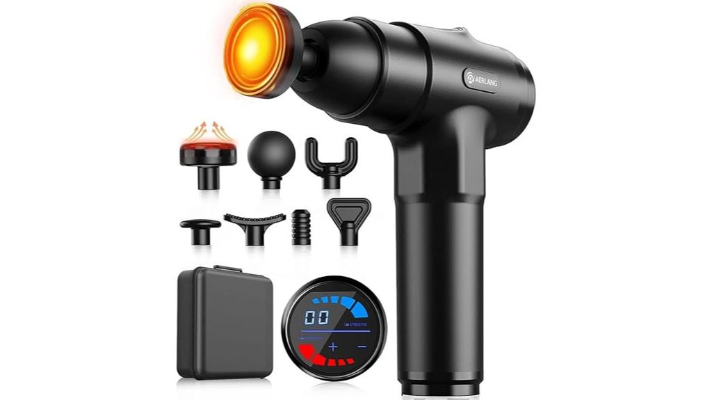 heat enabled deep tissue massager