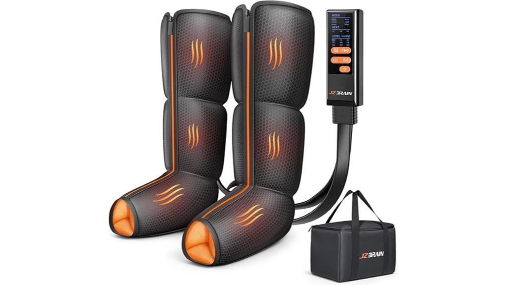 heated compression leg massager