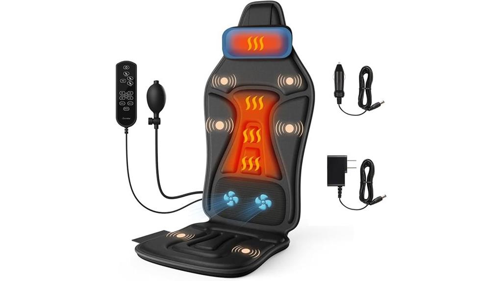 heated portable massage cushion