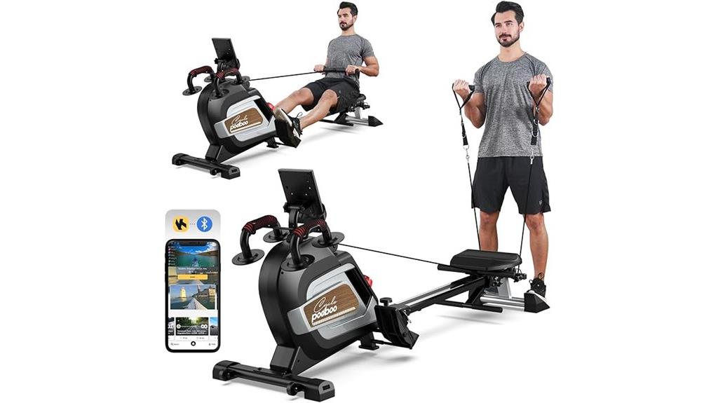 heavy duty magnetic rowing machine