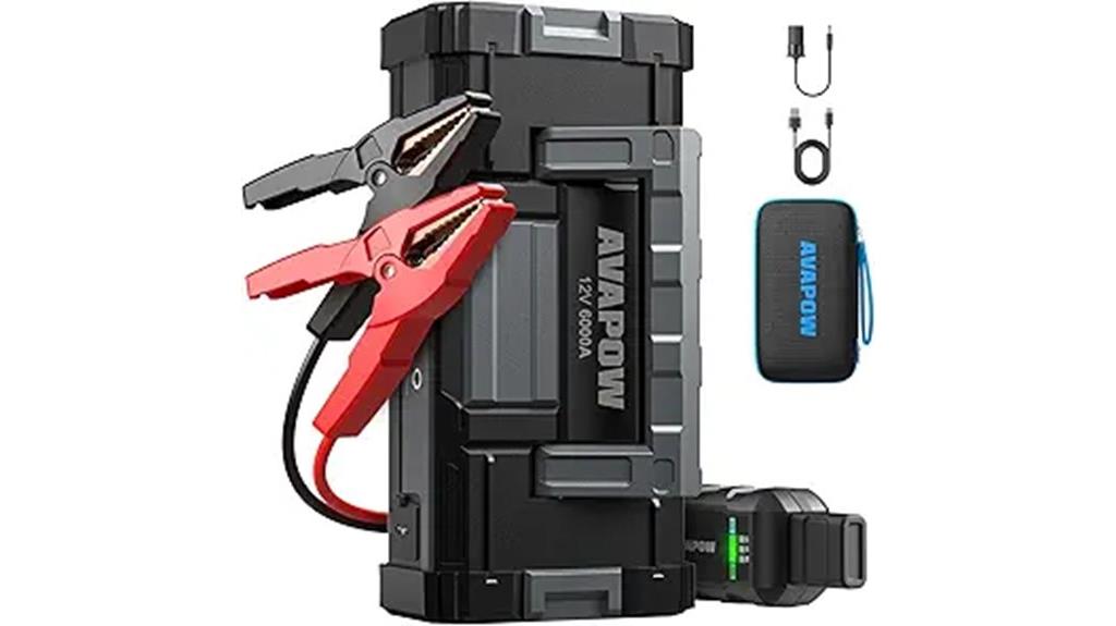 high capacity portable jump starter