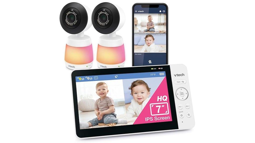 high definition twin baby monitor