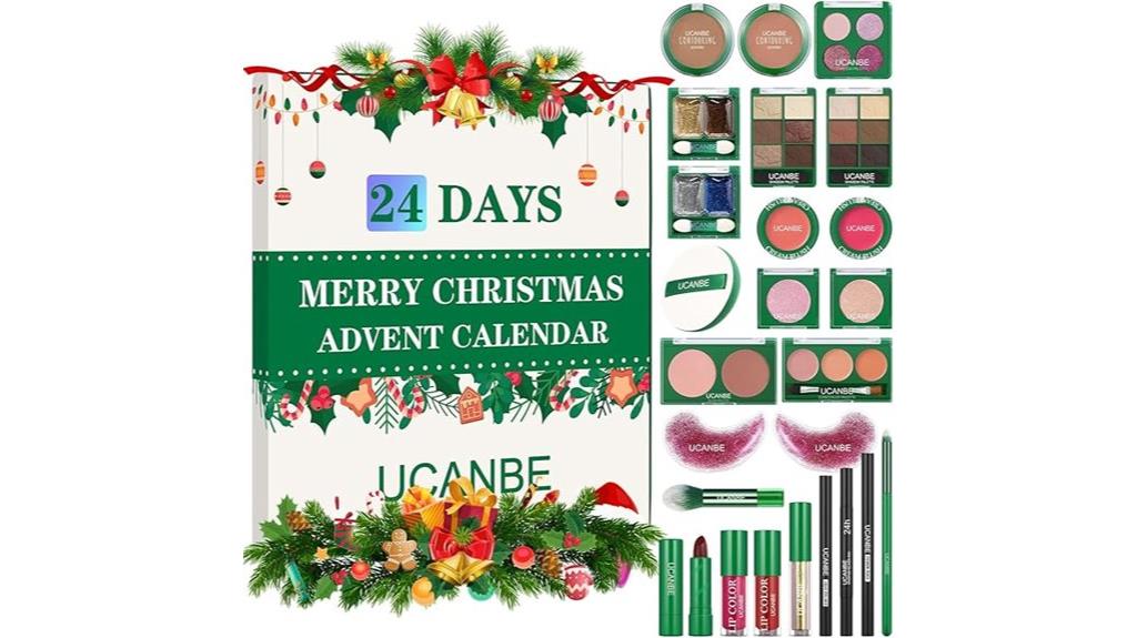holiday makeup gift calendar