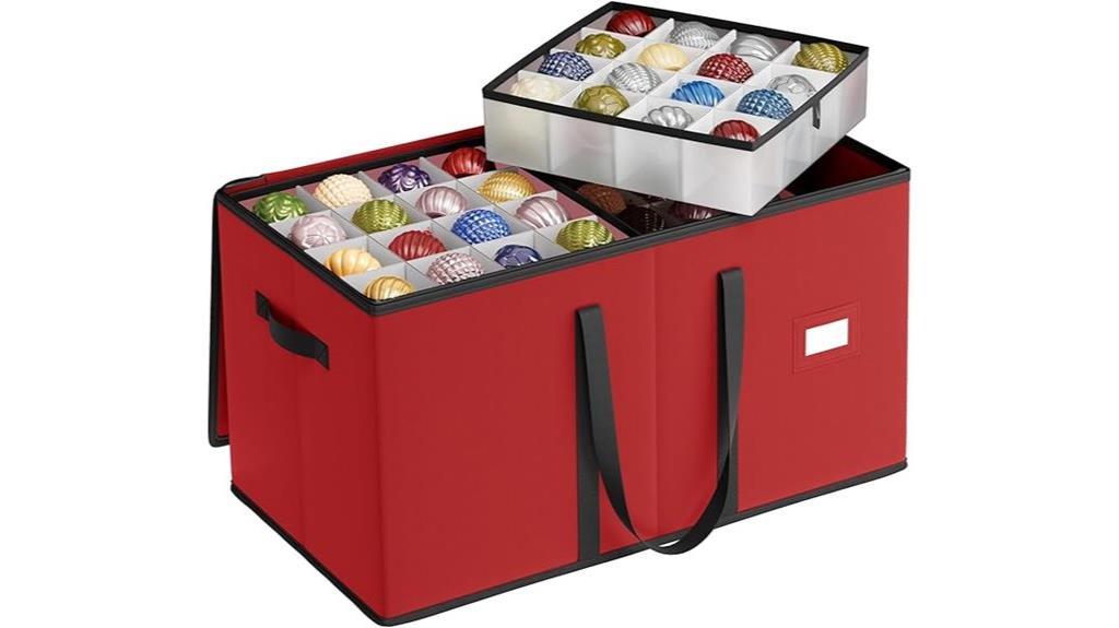 holiday ornament storage container