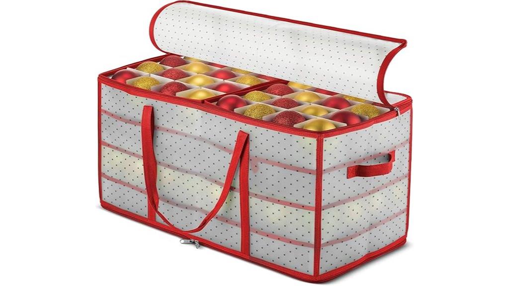 holiday ornament storage container