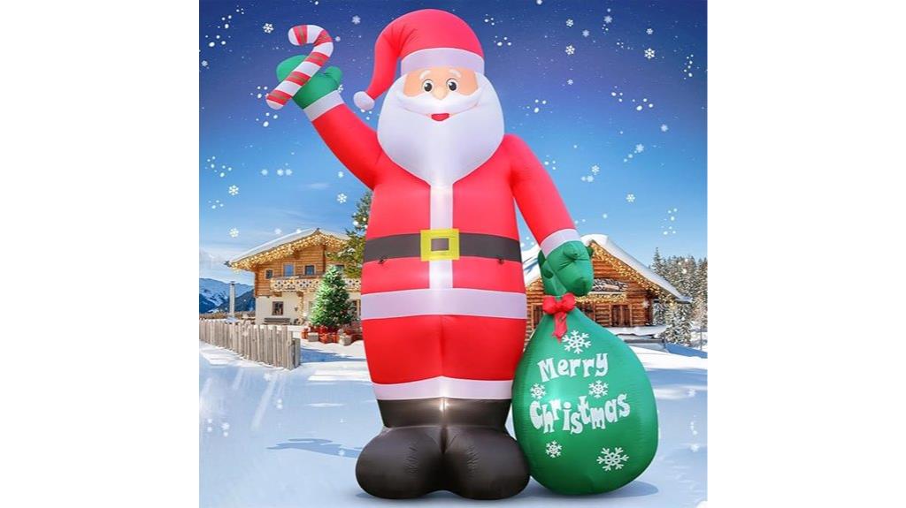 inflatable santa with gifts