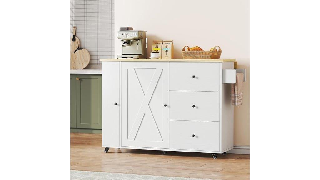 kitchen island with storage