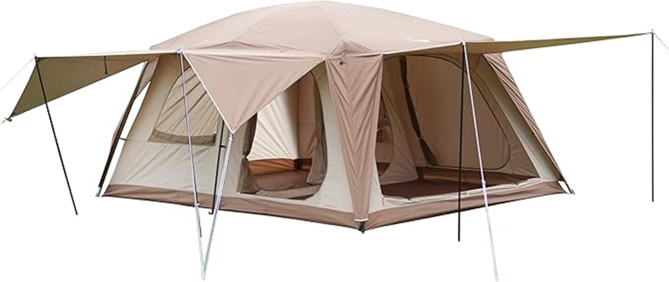 large 8 10 person tent