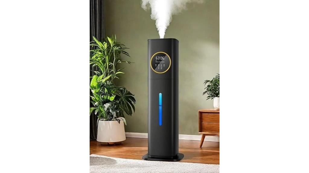 large black humidifier with light