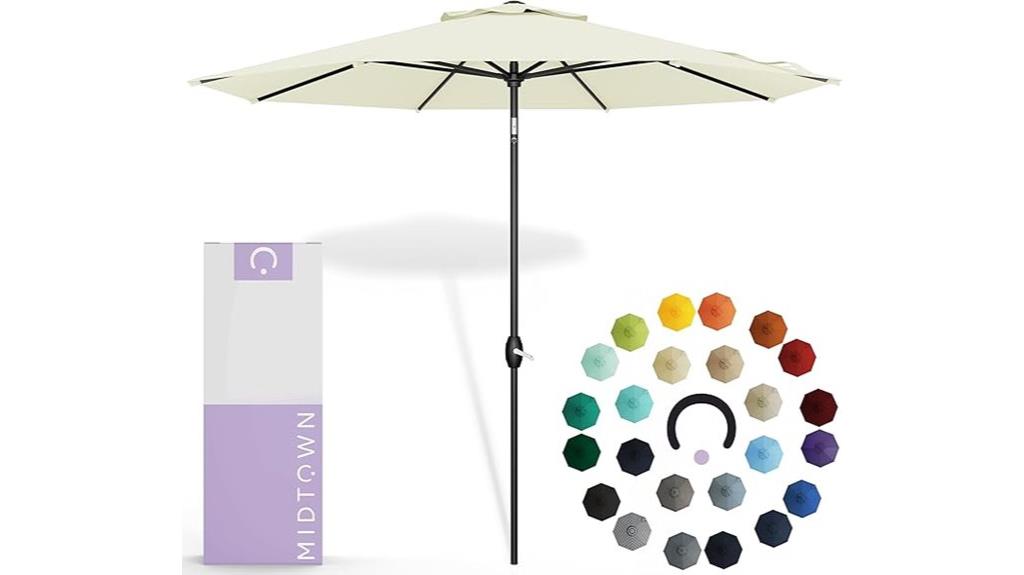 large canvas outdoor umbrella
