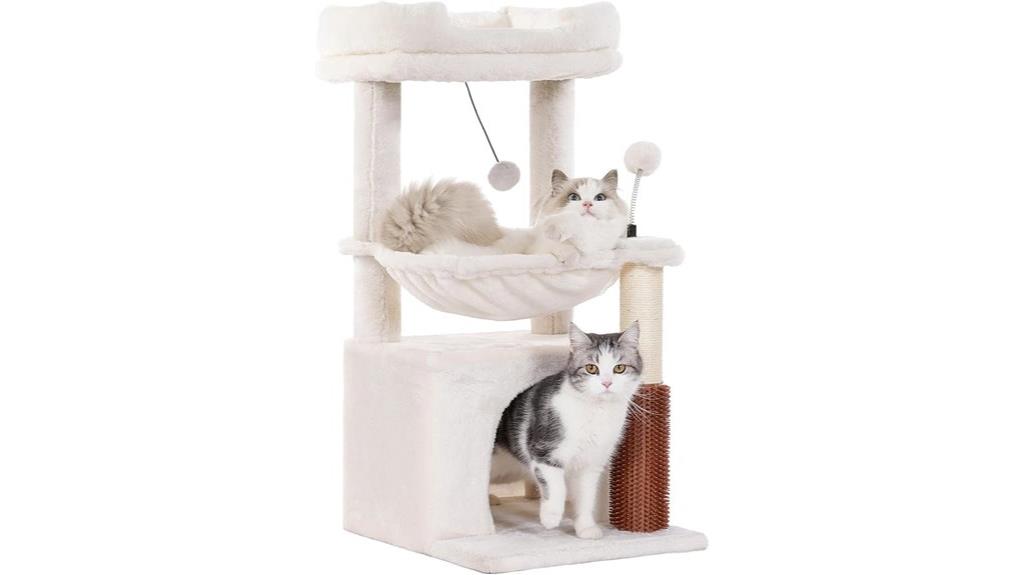 large cat tree with hammock