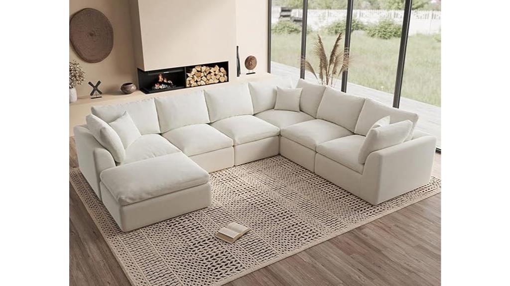 large cloud shaped sofa