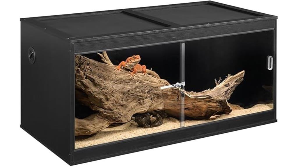 large glass reptile tank