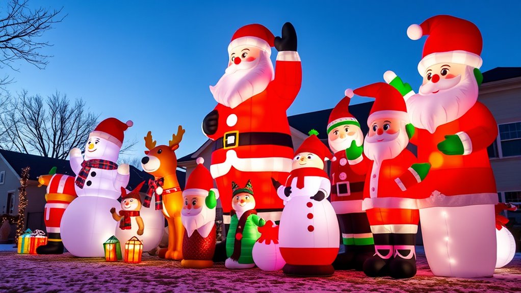 large holiday inflatable decorations