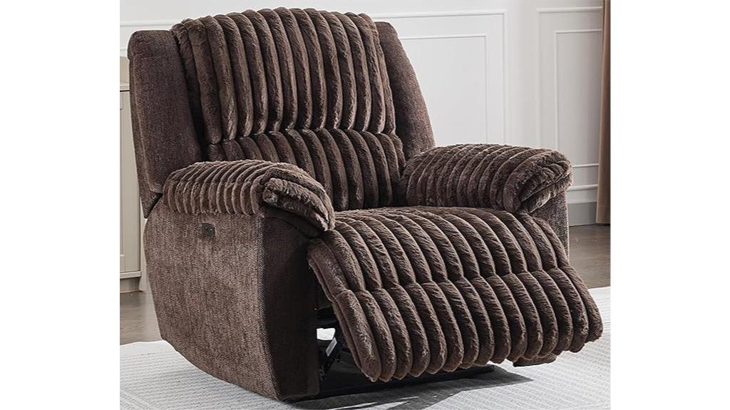 large recliner with usb
