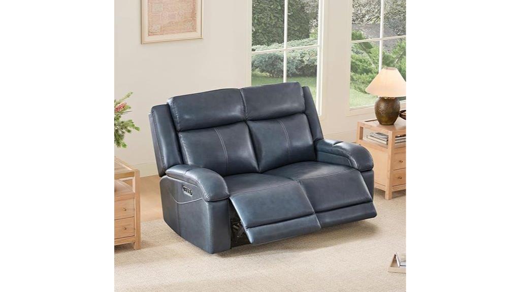 leather power recliner sofa