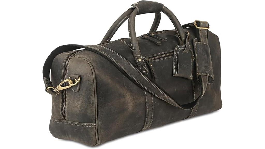 leather travel duffel bags