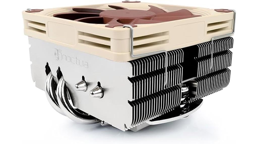 low profile brown cpu cooler