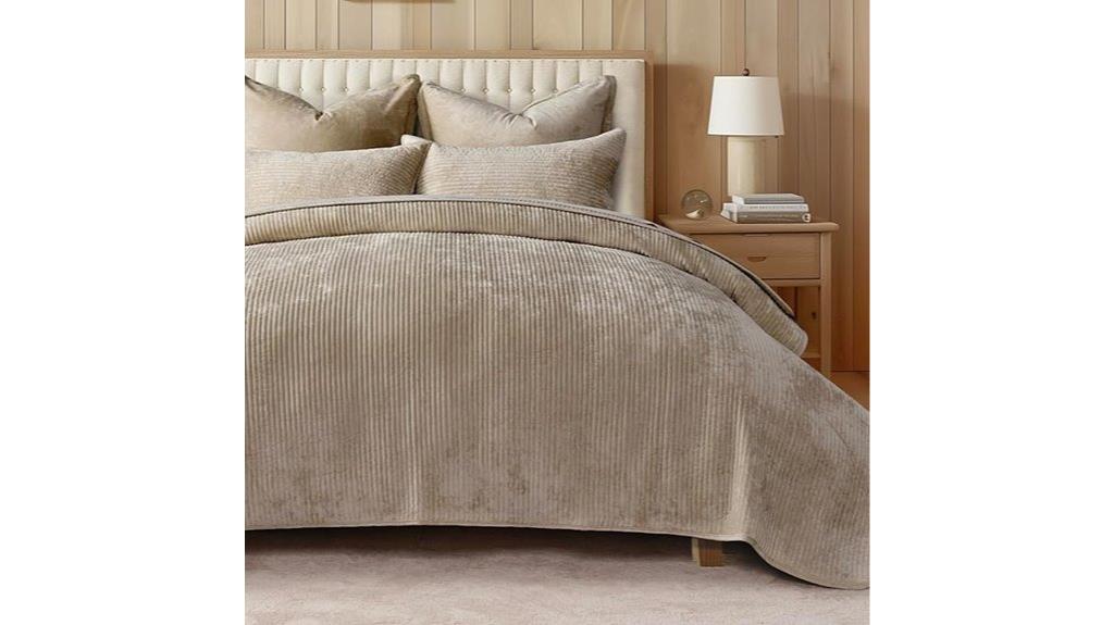 luxurious king velvet bedding