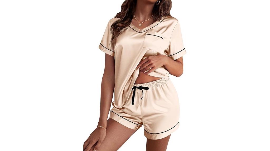 luxurious silk pajama set
