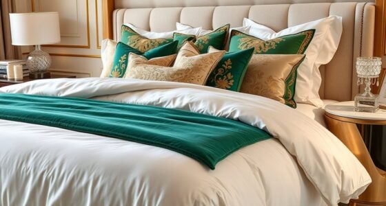 luxury bedding for spa style elegance