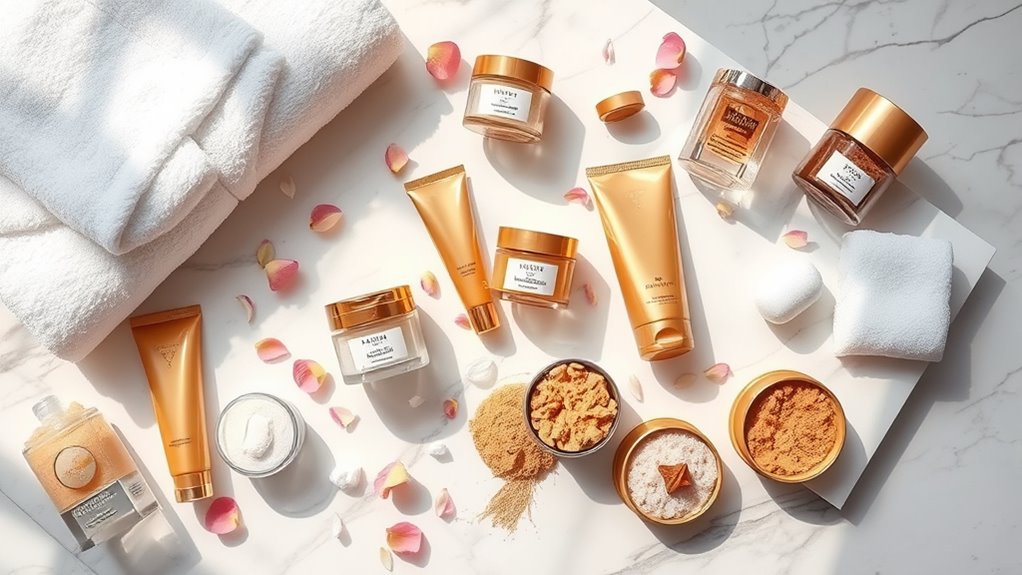 luxury body scrub sets