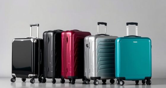 luxury durable travel luggage