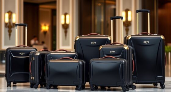 luxury durable travel luggage