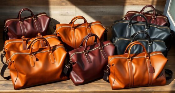 luxury leather travel bags