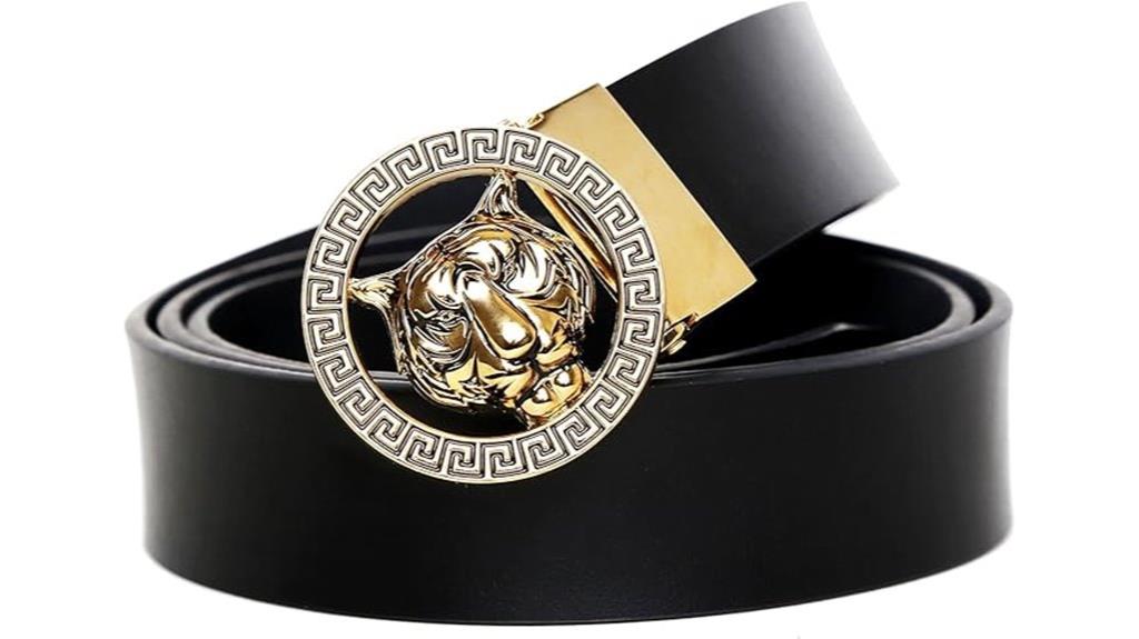 luxury men s tiger buckle