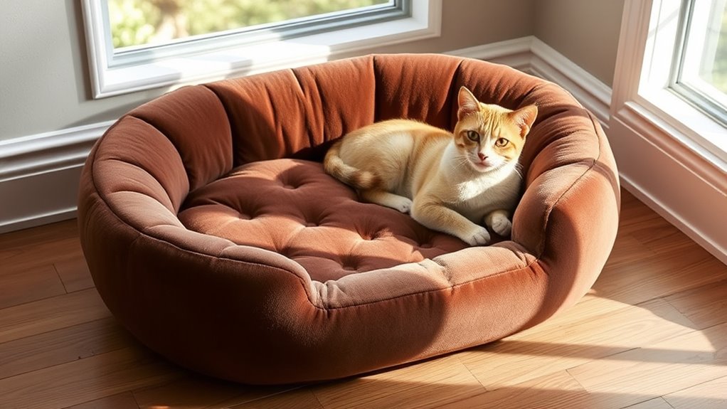 luxury orthopedic cat beds