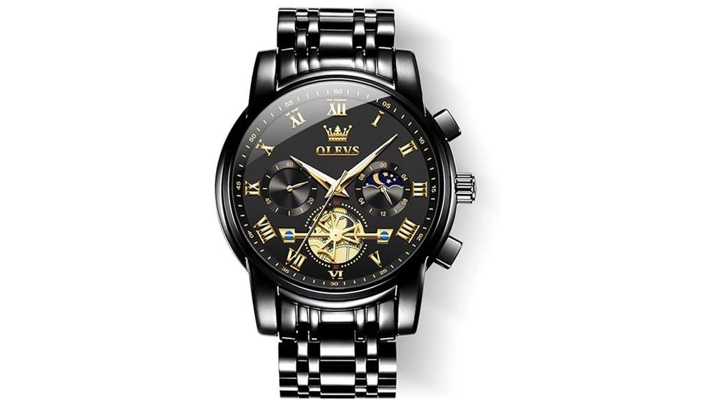 luxury waterproof multifunction watch