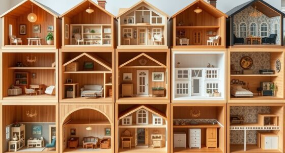 luxury wooden dollhouse collections