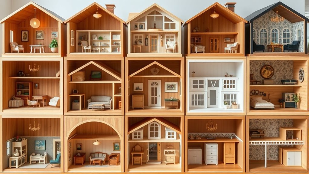 luxury wooden dollhouse collections
