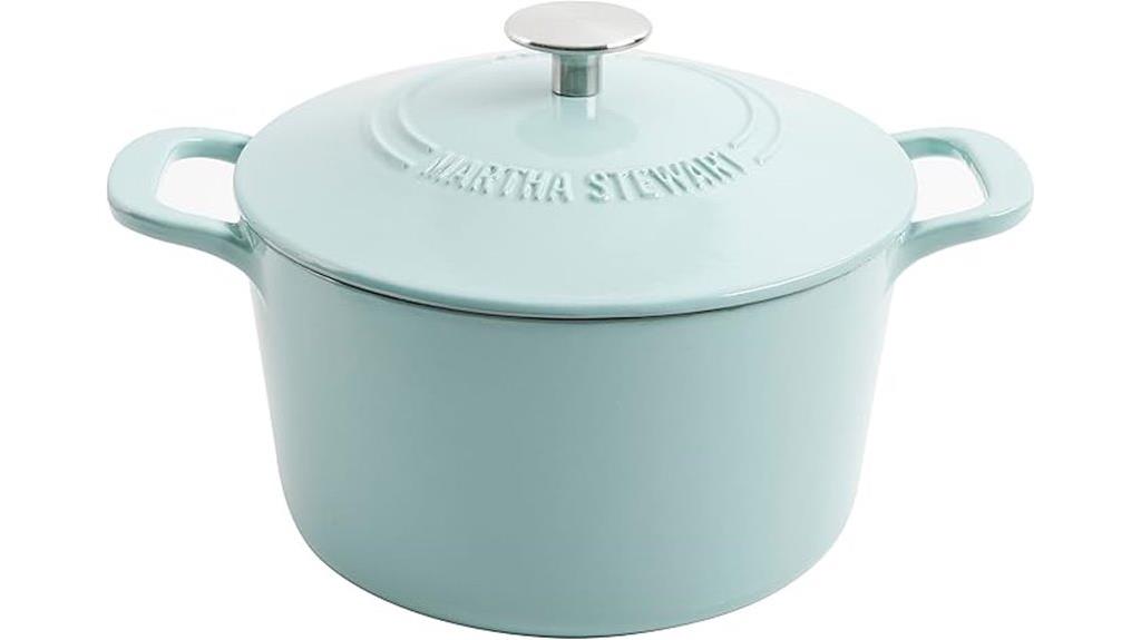 martha stewart cast iron dutch oven