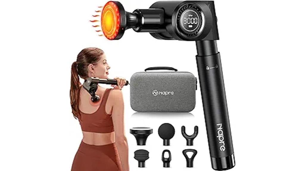 massage gun with heat