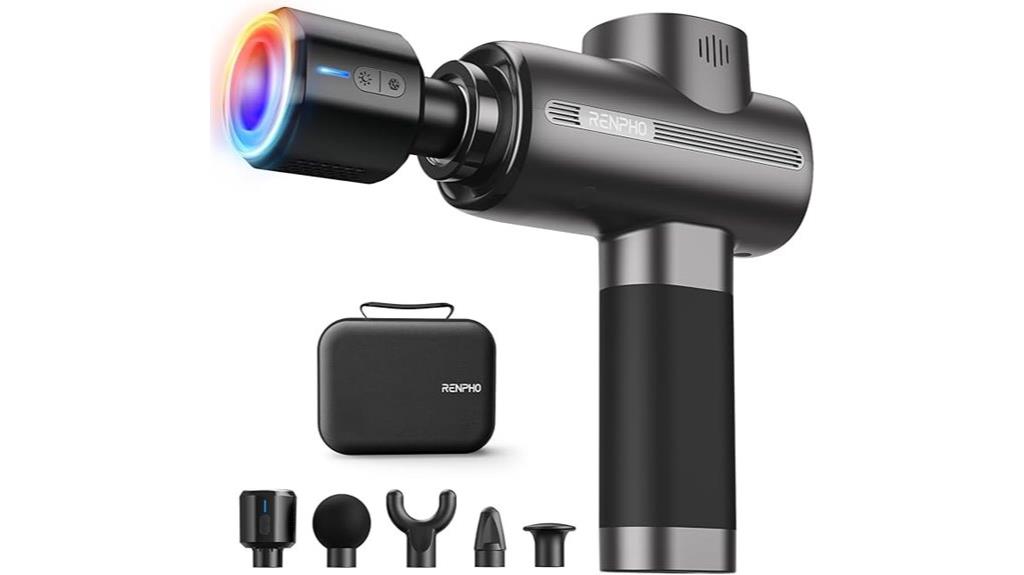 massage gun with temperature therapy