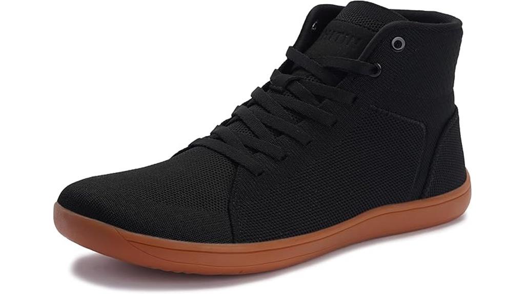 men s barefoot high top shoes