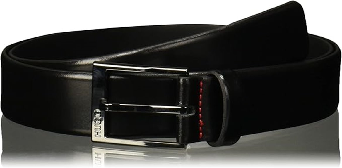 men s leather dress belt