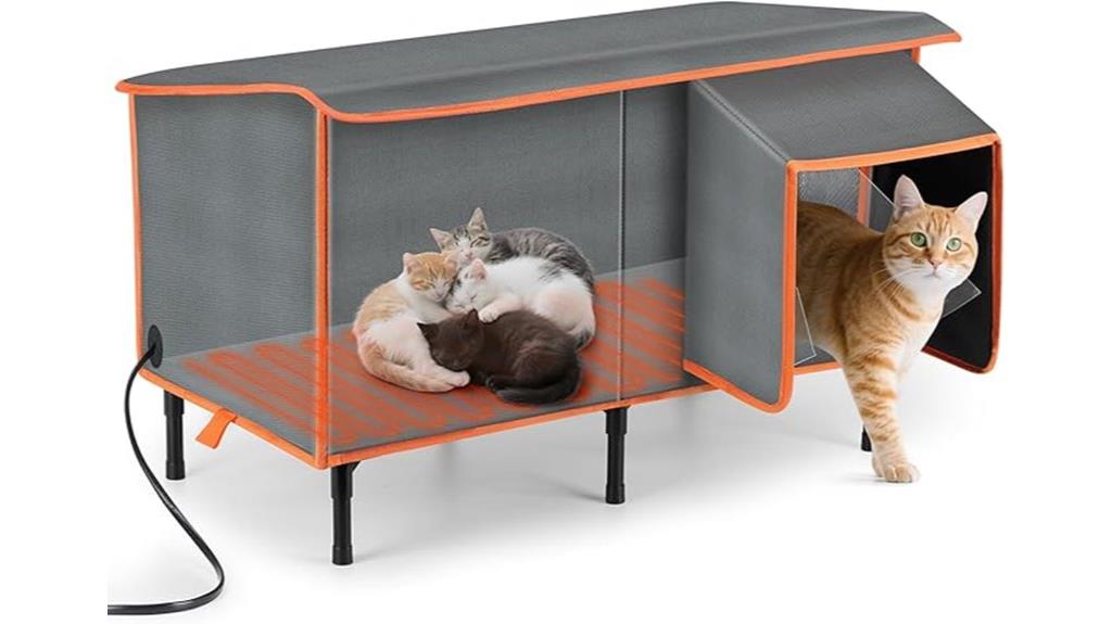 outdoor heated cat house