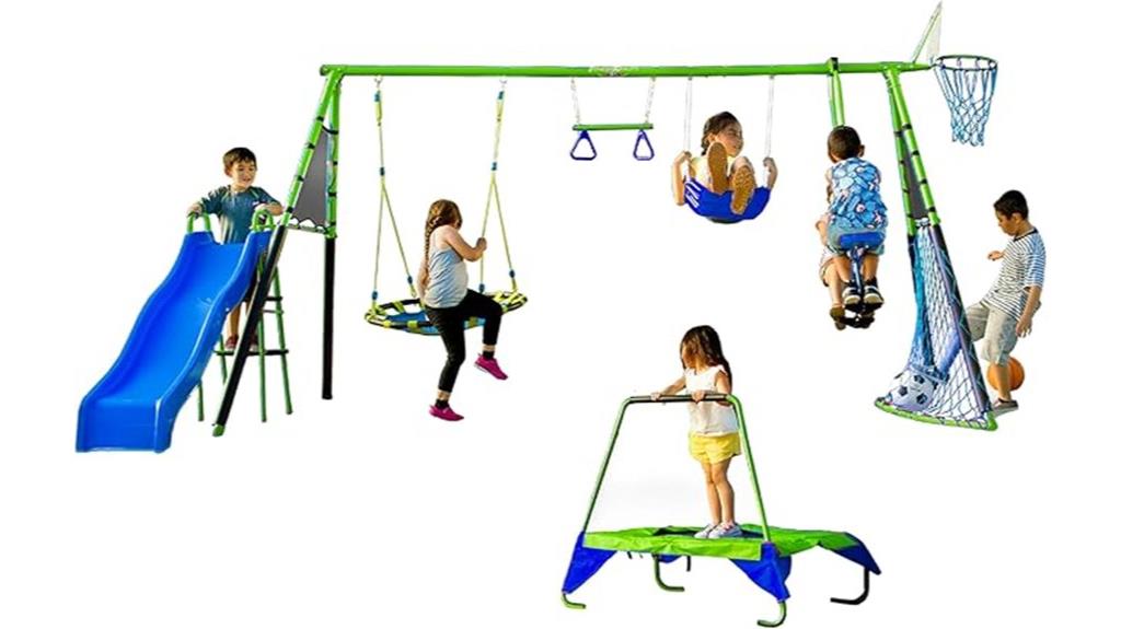 outdoor playground equipment set
