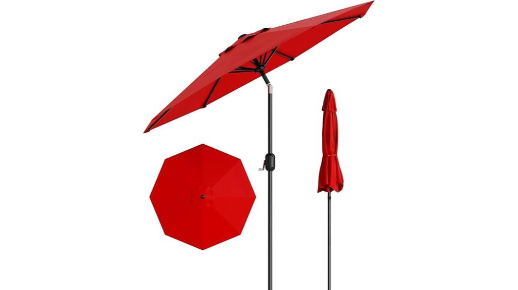 outdoor tilt crank umbrella
