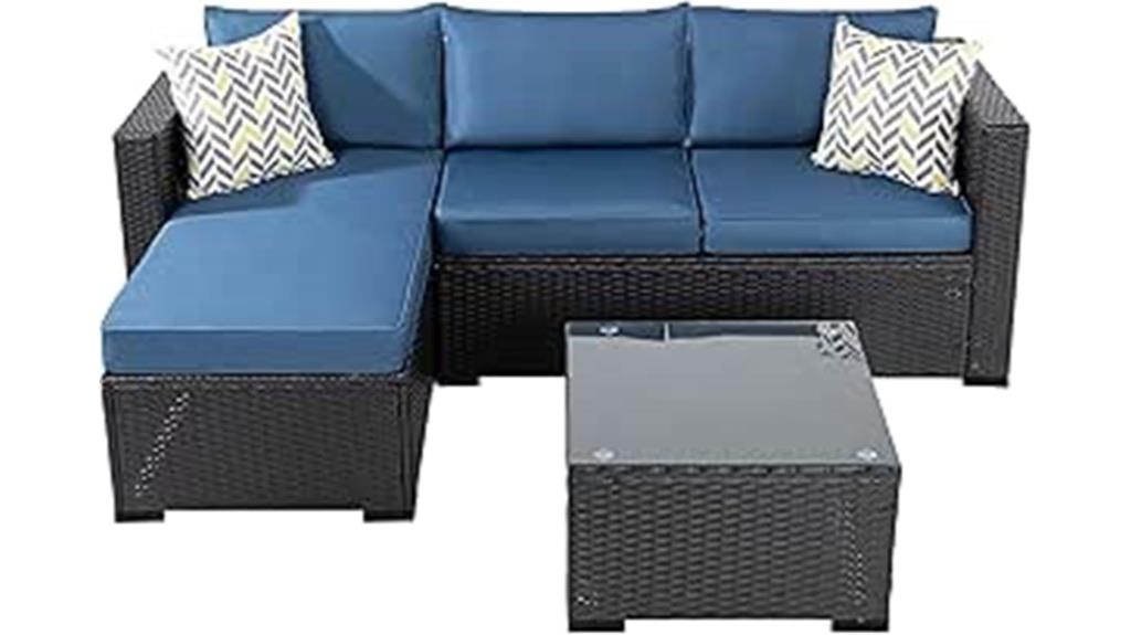 outdoor wicker patio set