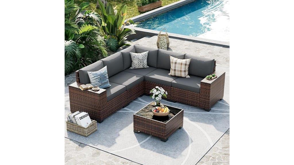 outdoor wicker patio set