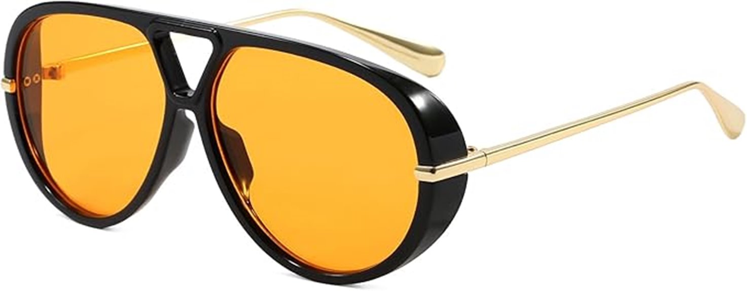 oversized aviator sunglasses