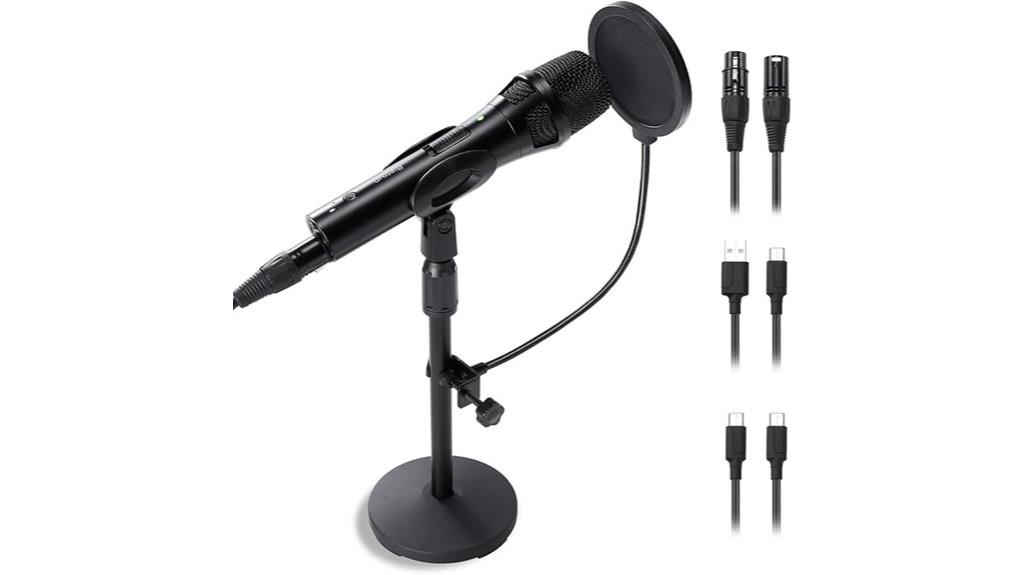 podcast mic with stand