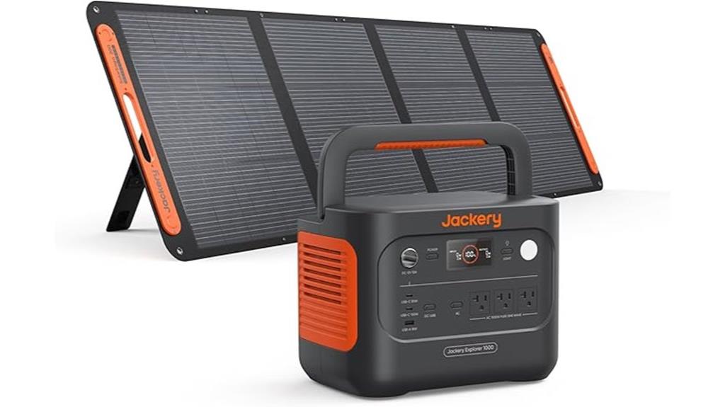 portable solar power bundle
