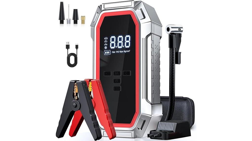powerful jump starter with compressor