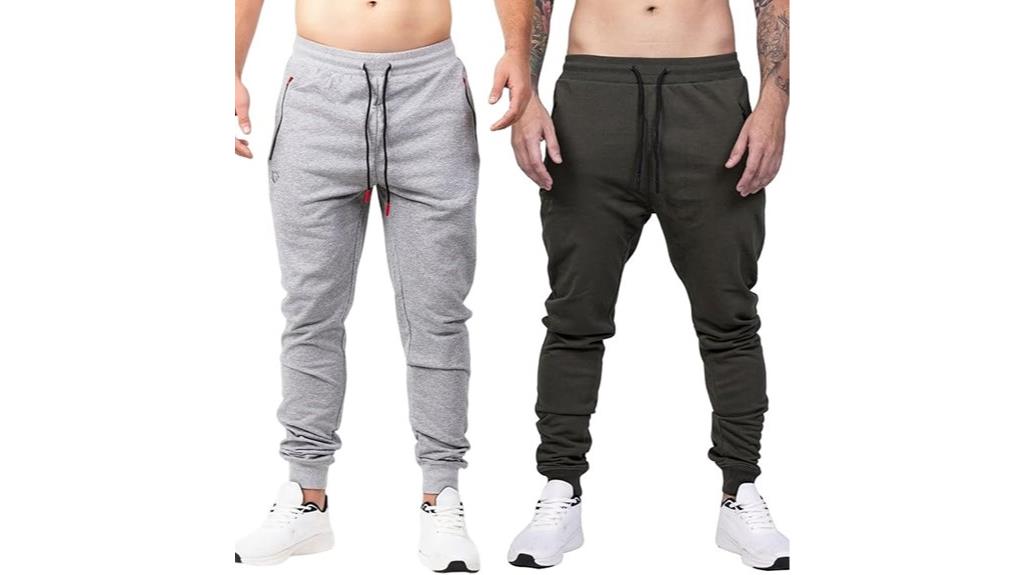 premium men s joggers with zippers